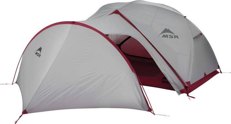 MSR Gear Shed V2 Namiot, gray/red 2020 Dostawki do namiotów