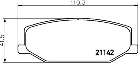 Mintex Zestaw klocków hamulcowych, hamulce tarczowe MDB1318