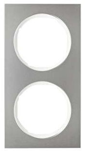 Berker R3 stal szlachetna/biały ramka 2 B_10122214