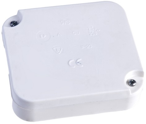 Elektro-Plast Puszka natynkowa telefoniczna IP20 89x79x25 z wkładem 5x2,5 biała 0225-00