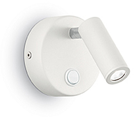 Ideal Lux Lampa Ścienna Page Ap1 Round Bianco 142586 Średnica 9,0 142586