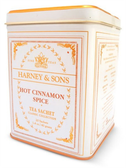 Harney & Sons Herbata czarna z aromatem Hot Cinnamon Spice, 20 szt. Hot Cinnamon Spice (metal box), 20 pyramids
