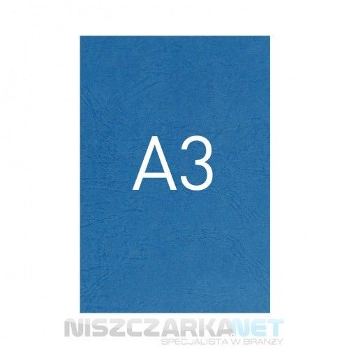 Opus Okładka kartonowa o fakturze skóry - O.UNIVERSAL - 420 x 297 mm (A3) - 100 arkuszy - niebieski