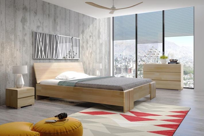 Skandica Łóżko Vestre Maxi bukowe 180x200 - POLECA nas aż 98% klientów - ZAMÓW (91 822 80 55)