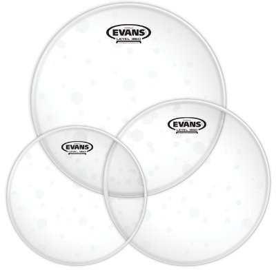 Evans hydgl ETP evans f blokada hydrauliczna skóry (Glass) Fusion Tom Pack 25,4 cm (10 cali), 30,4 cm (12 cali), 35,5 cm (14 cali) ETP-HYDGL-F