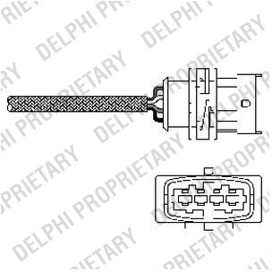 DELPHI Sonda lambda DELPHI ES10789-12B1