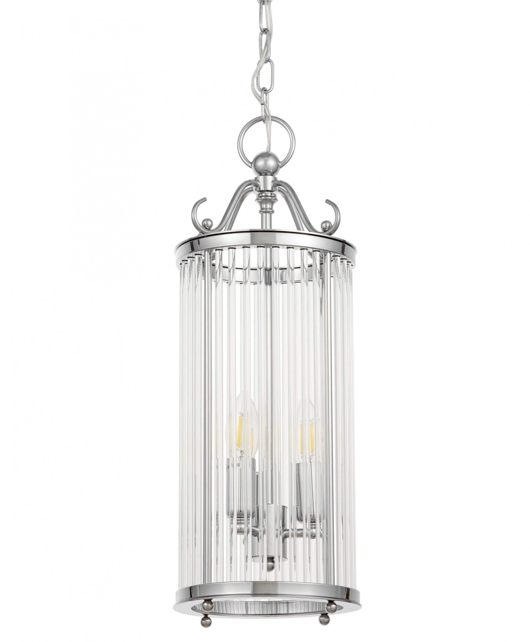 Lumina Deco Deco LAMPA WISZĄCA LOFT CHROMOWANA BOSTON W3 DECO LDP 1235-3 (CHR)