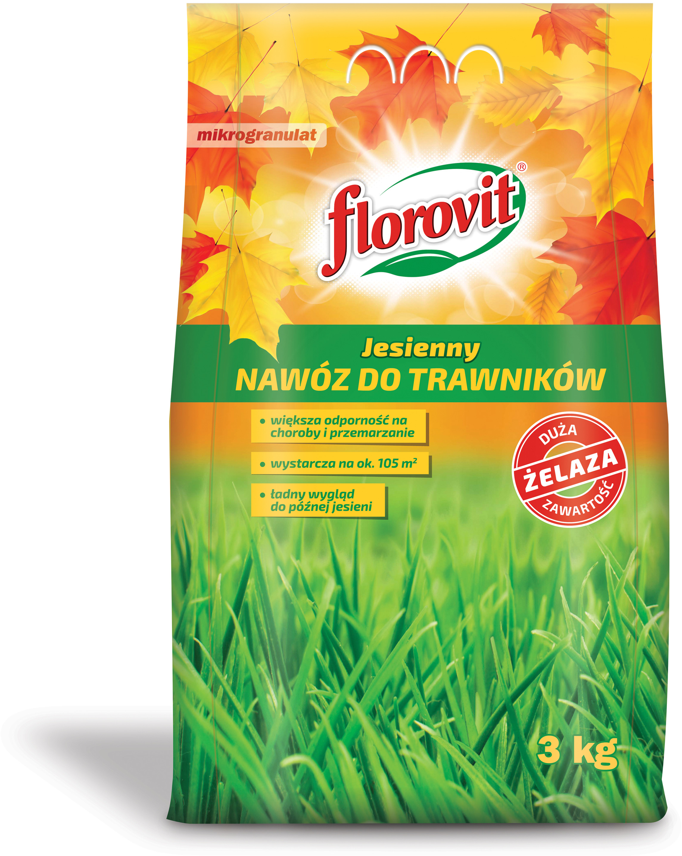 Florovit Nawóz jesienny granulowany do trawników worek 3 kg