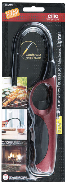 Cilio Zapalarka gazowa 35 cm Miami Flexi Turbo czerwona CI-295610-CZE + 20 zł na pierwsze zakupy 295610-CZE