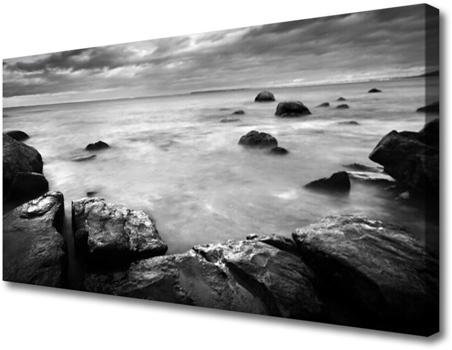 PL Tulup Obraz Canvas Skała Morze Krajobraz 100x50cm
