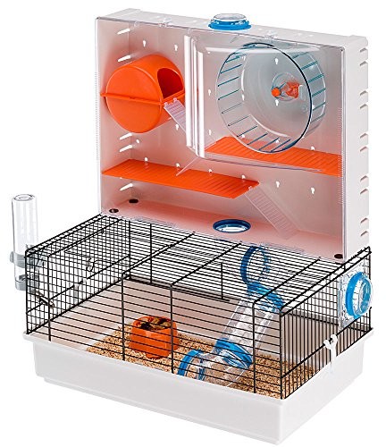 Ferplast 57922599 Nager domek dla Hamster, pełen zestaw funkcji, Olimpia, ok. 46 x 29.5 x 54 cm