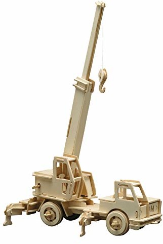 Pebaro Dołączony Toys dołączony toys863/4 drewniane konstrukcji Crane truck