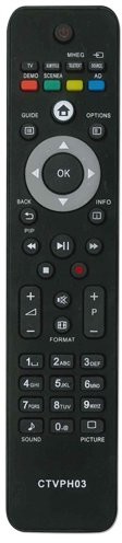 Philips Mando a distancia ctvph03 Compatible con telewizor   No Precisa programa cion CTVPH03