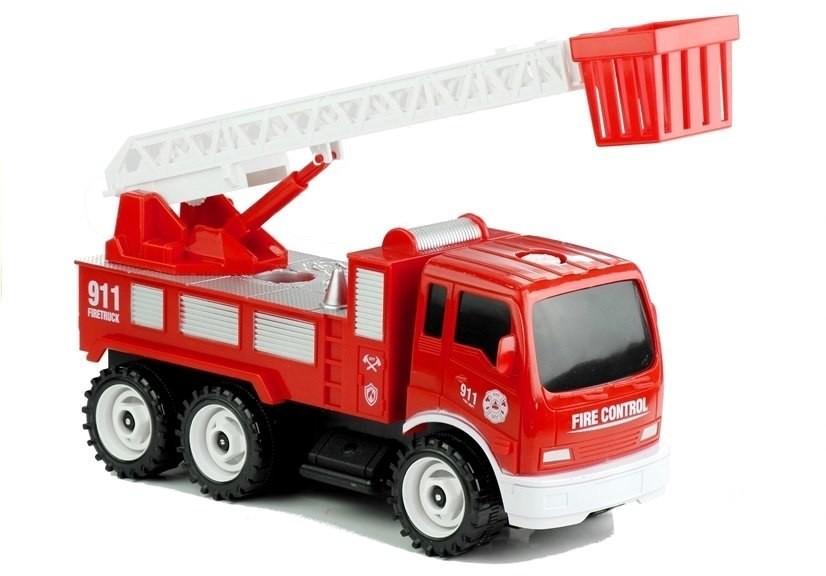 Import LEANToys Zestaw Strażaka Wóz Hełm Gaśnica Piła 14 Elementów 3589