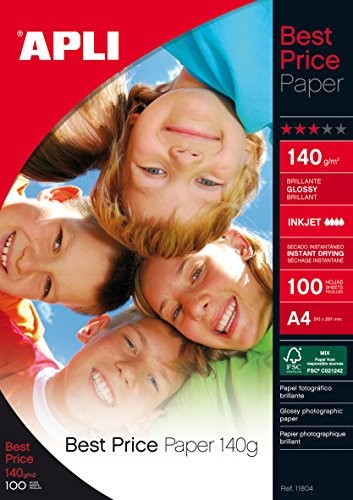 APLI Best Price pełniejszego korzystania z papieru/11804 DIN A4 140 G/qm 100 szt. 11804
