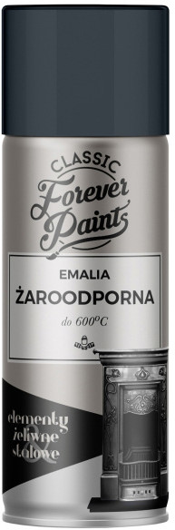 Forever paints Emalia żaroodporna do 600°C Forever Paints 400 ml antracyt