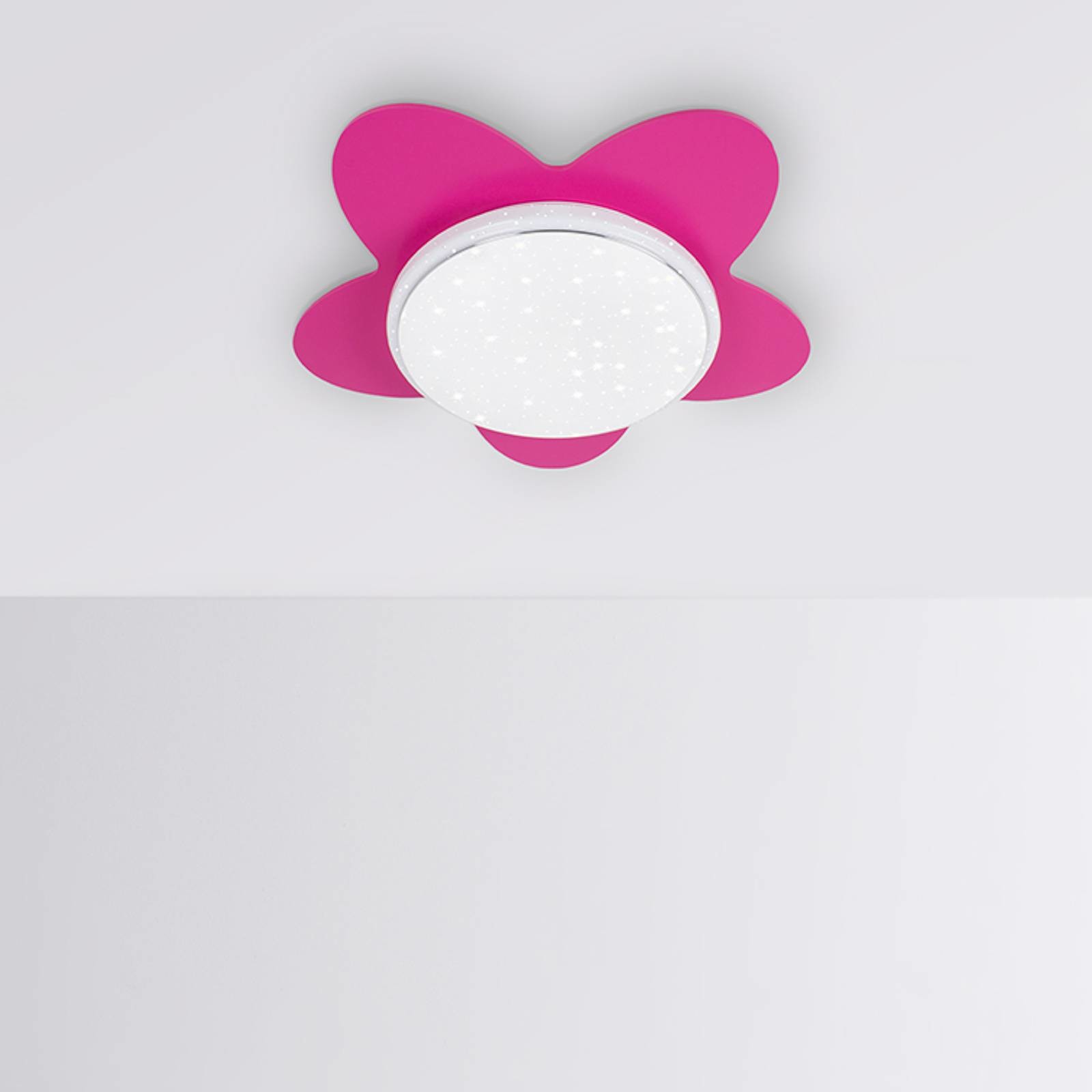 ELOBRA Lampa sufitowa LED Blume Starlight, różowa