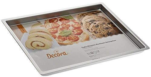 Decora 0062644 forma do wypieków w krawędzi prawem anodowane prostokątne metalowy 0062648