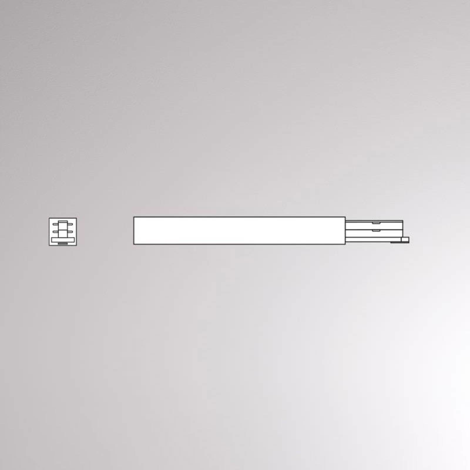 LEDart Molto Luce końcowy szyny 2-fazowej Volare, biały