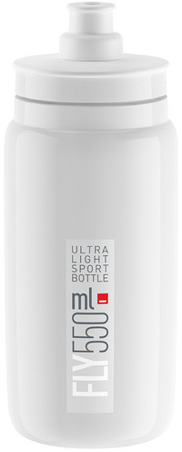 ELITE Bidon rowerowy FLY 550 ml biało-szary