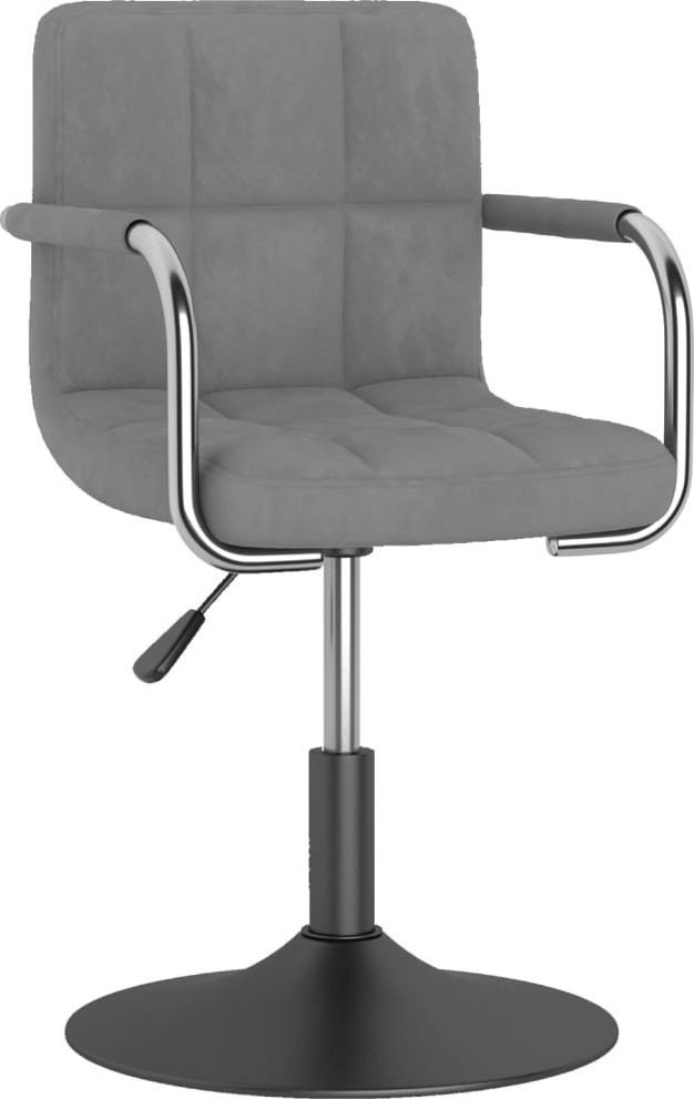 vidaXL Obrotowe krzesło biurowe, jasnoszare, tapicerowane aksamitem! 334606