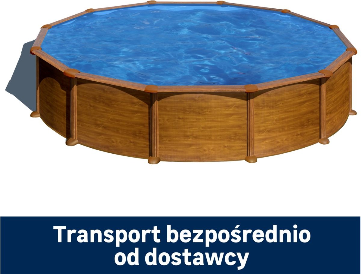 GRE Basen stelażowy 550x132 cm brązowy Dreampool Mauritius