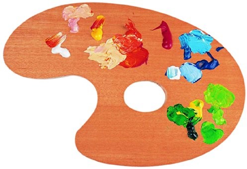 Lefranc & Bourgeois kolor palety nr 4, owalna, 33 x 22 cm, drewno 350215