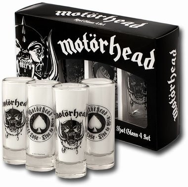 Motörhead kieliszki na wódkę Glass -częściowy zestaw SGMH1