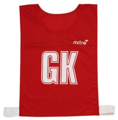 Mitre netball sieci T-Shirt, 7 sztuki, czerwony, l T21535