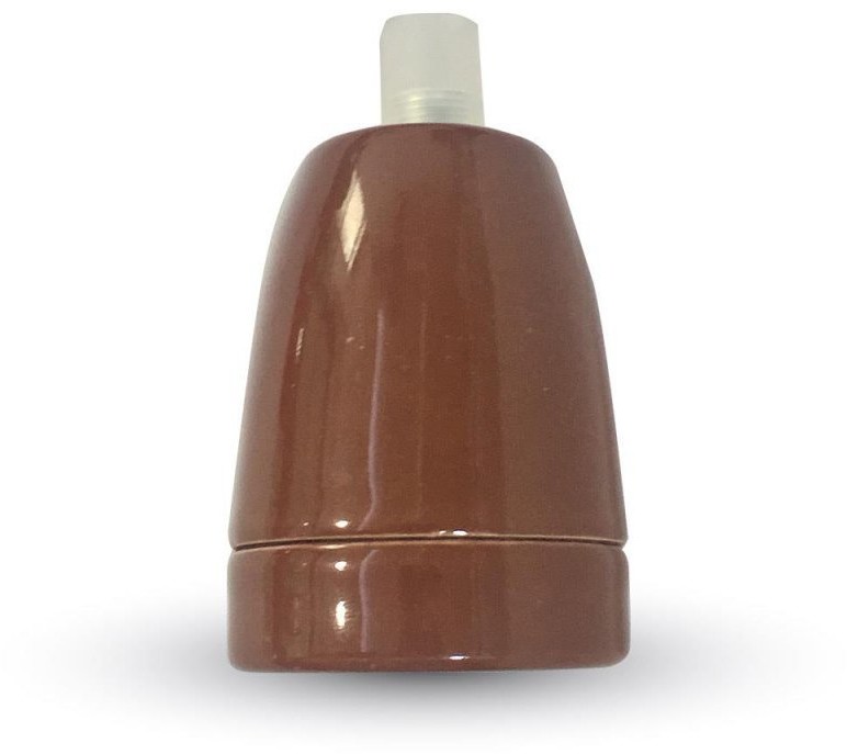 v-tac Oprawka Porcelanowa Brązowa V-TAC VT-799
