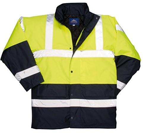 Portwest portwest s466 kontrastu ruchu drogowego-kurtka, 4xl, żółty S466YER4XL