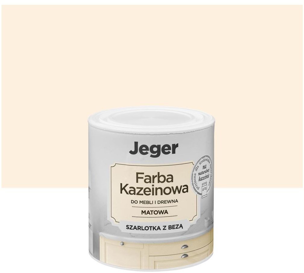 JEGER Farba kazeinowa 0.5 l szarlotka z bezą matowa Jeger