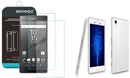 Sony Novago Novago Folia ochronna na wyświetlacz ze szkła hartowanego do Xperia Z5, przezroczysta, 2 sztuki verretrempe