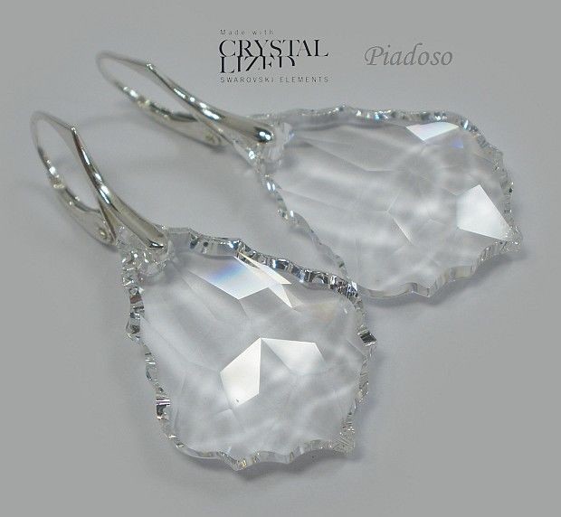 Swarovski OKAZJA duże kolczyki CRYSTAL CERTYFIKAT