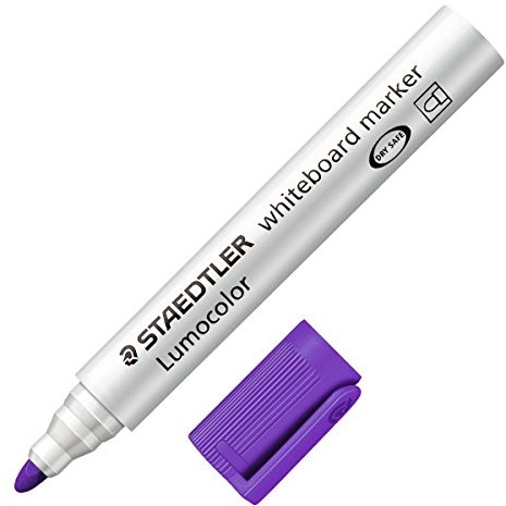 Staedtler 351  6 Lumocolor Whiteboard Marker końcówka okrągła, 2 MM, 10 sztuki, fioletowy 351-6