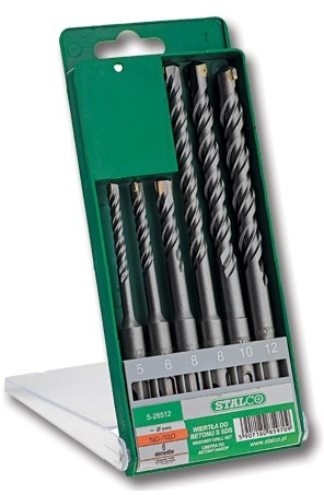 Stalco Wiertła Do Betonu S Sds 6ELEMENTÓW S-26512