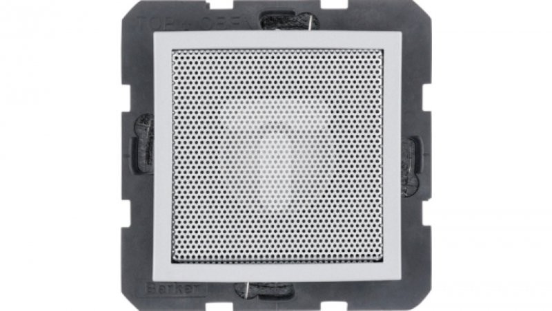 Hager Polo B.Kwadrat/S.1/B.3/B.7 Głośnik alu mat 28821404 28821404