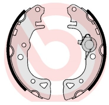 BREMBO Zestaw szczęk hamulcowych S 61 516