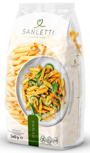 Sanletti Makaron Penne Pióra bezglutenowy 340g - Sanletti