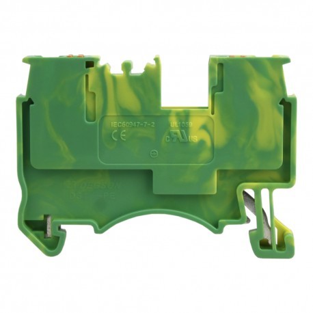Geberit DEGSON szynowa 1,5mm2 1P zaciskowa żółt-ziel UL DGN 3855 DS1.5-PE-01P-1C-00AH
