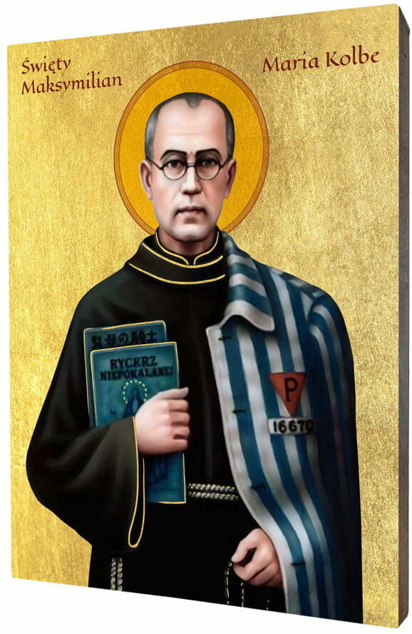 Art christiana Ikona święty Maksymilian Maria Kolbe ACHI171