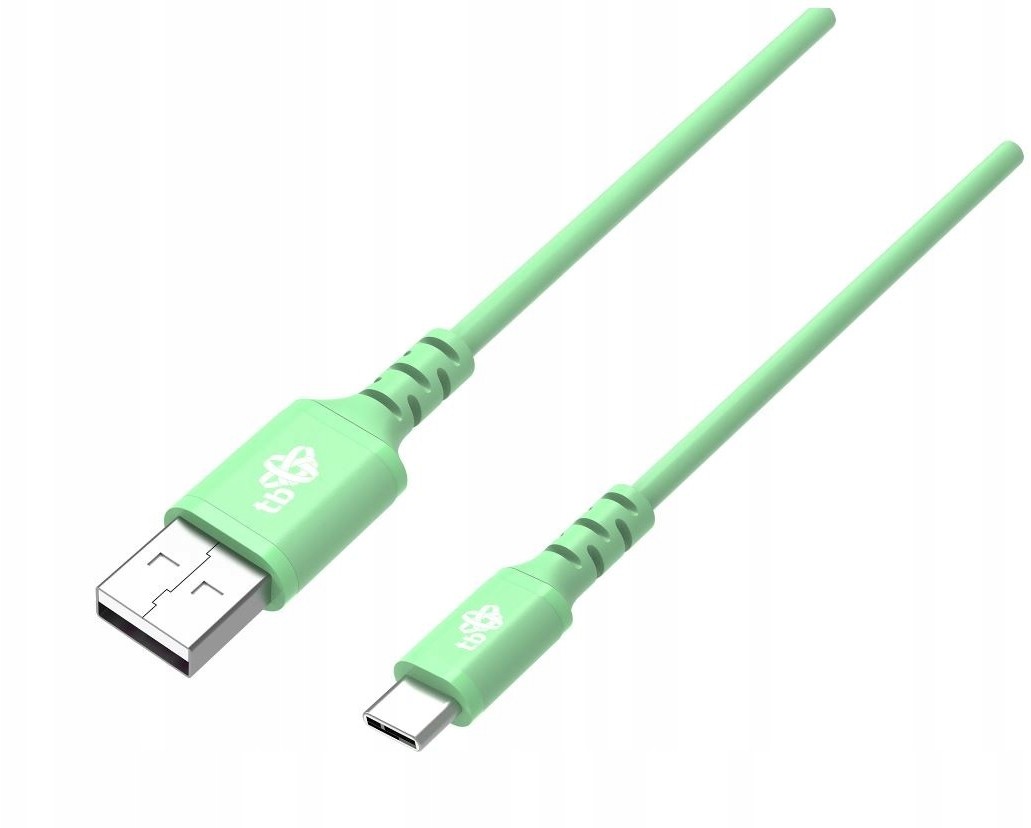 TB Kabel Usb-usb C 1m silikonowy zielony