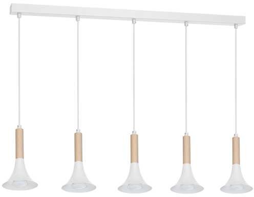 Luminex Lampa wisząca Gail 8087 lampa sufitowa 5x8W GU10 biała