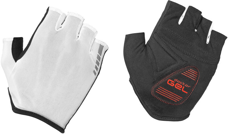 GripGrab GripGrab Solara Lightweight Padded Tan Through Krótkie rękawiczki rowerowe, white XXL 2021 Rękawiczki MTB 1072-02-XXL