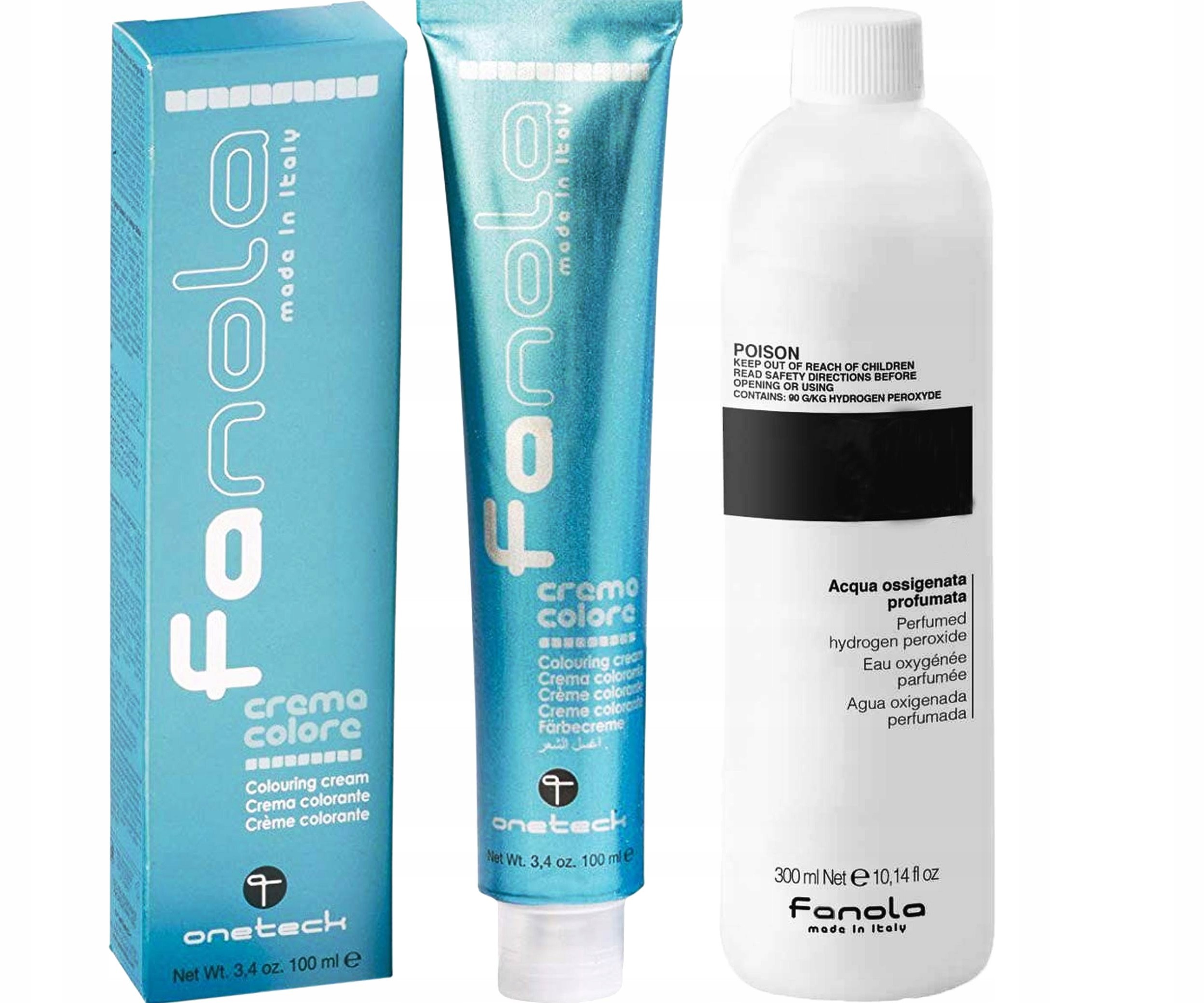 Fanola zestaw Farba Crema 100ml + Oxydant 300ml