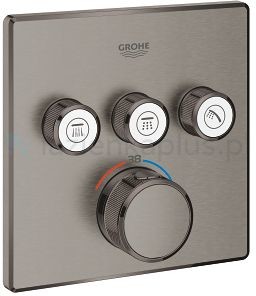 Grohe Grohtherm SmartControl bateria wannowo-prysznicowa podtynkowa grafit 29126AL0