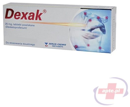 Berlin Chemie Dexak 25mg x10 tabletek powlekanych