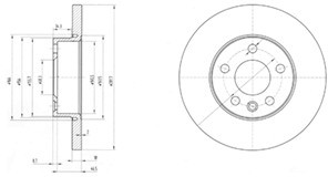 Delphi Tarcza hamulcowa BG3415