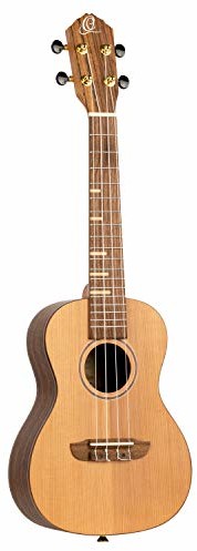 Ortega Ortega Timber Series Concert Ukulele  masywny kołek cedrowy/orzech włoski, spód i boki/klon wkładki do podstrunnicy  naturalny RUTI-CC