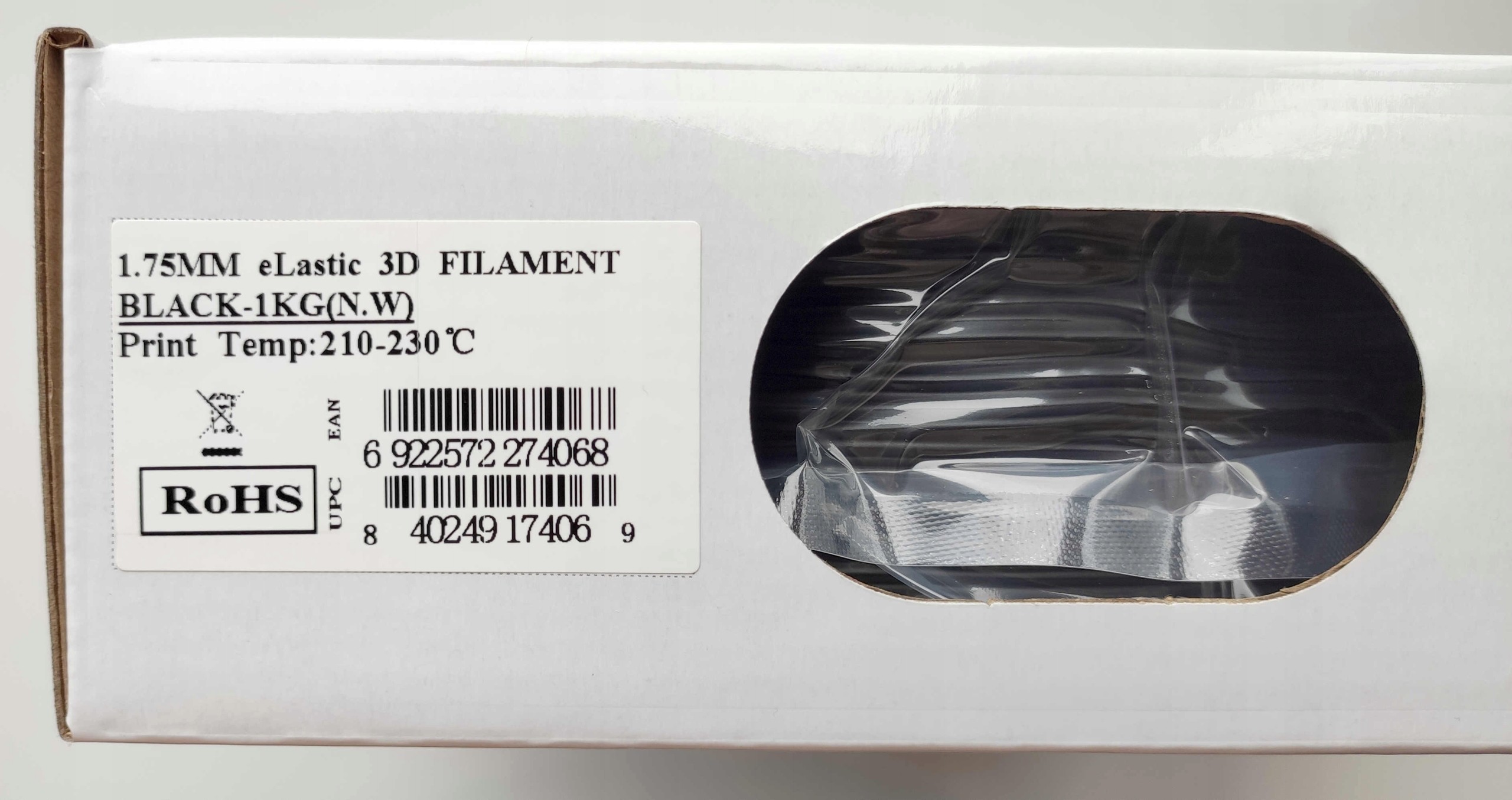 eSun eLastic (TPE-85A) Filament Czarny 1.75mm